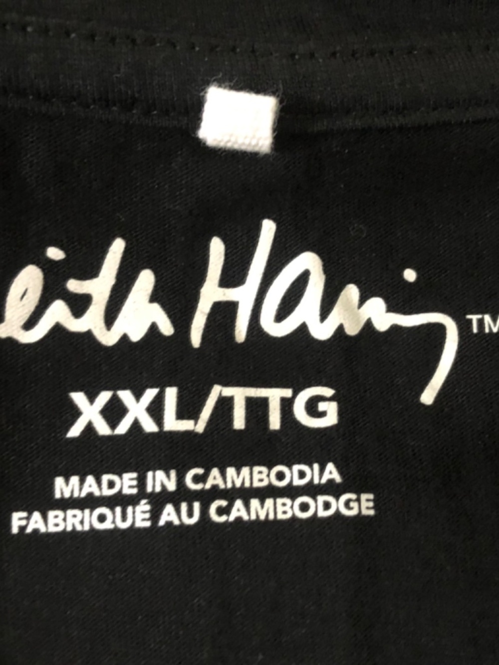 XXL Keith Haring black tee heart logo - Picture 3 of 5